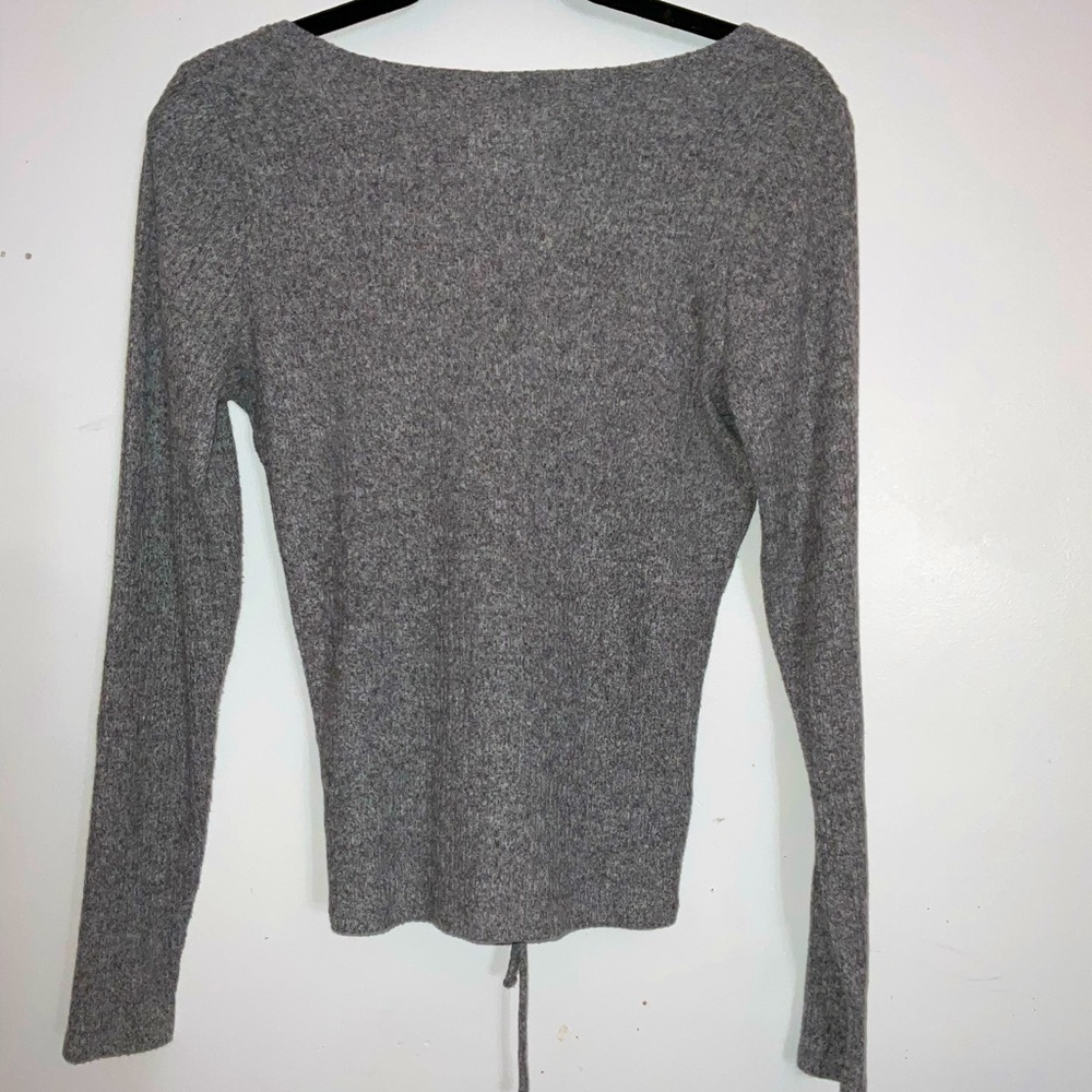 Cinched Ribbed Crop Top - Picture 2 of 2